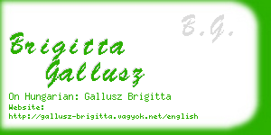 brigitta gallusz business card